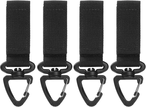 Vista 11 de TRIWONDER Clips de boca ampliados HK Gancho de alta resistencia Ganchos a presión Clips de honda para Paracord al aire libre bolsa mochila