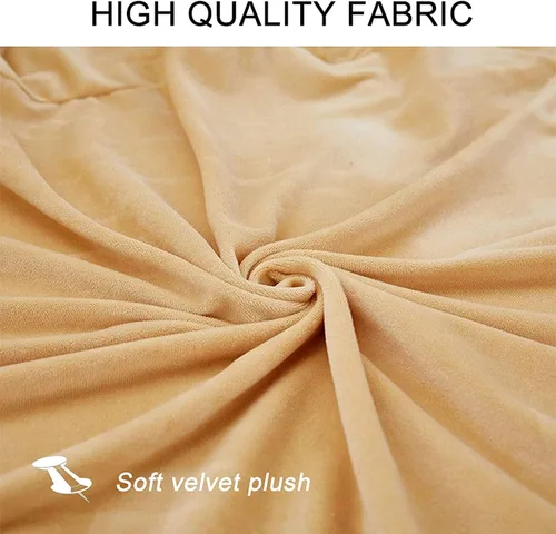 Vista 3 de Funda de cojín de terciopelo para sofá en forma de L, funda elástica para cojines de asiento, protector de muebles suave y antideslizante para silla