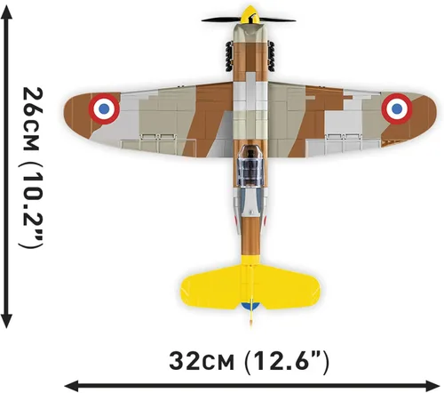 Vista 7 de COBI Colección Histórica Segunda Guerra Mundial Dewoitine D.520 Plane