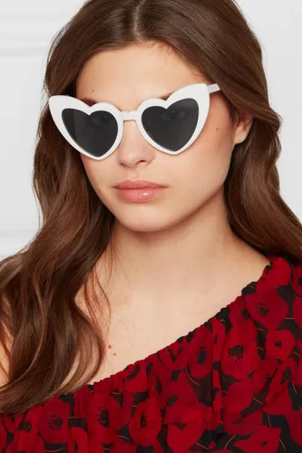 Vista 3 de Gafas de sol para mujer, gafas de sol de moda en forma de corazón para mujer, marco grueso, gafas de sol UV400