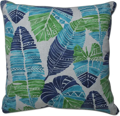 Vista 25 de Pillow Perfect Almohadas lumbares Delray azul marino para exteriores/interiores, 11.5 x 18.5 pulgadas, paquete de 2
