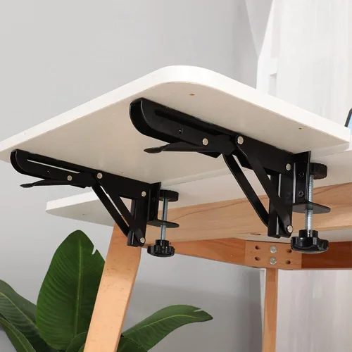 Vista 7 de Abrazadera extensora de escritorio para bricolaje Tablero extensor de escritorio de madera personalizado (tablero no incluido), abrazadera