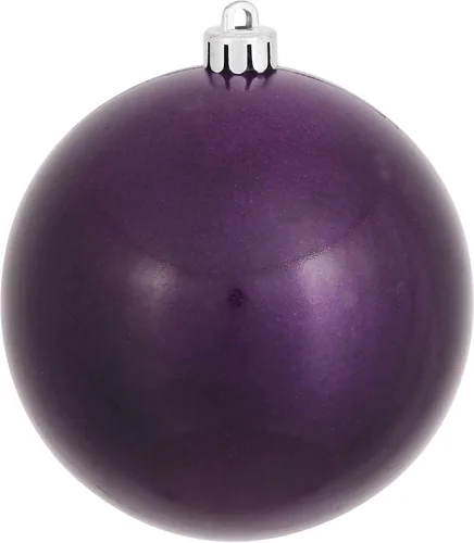Vista 8 de Vickerman Adorno de bola de caramelo de oro antiguo de 4 pulgadas, 6 por bolsa