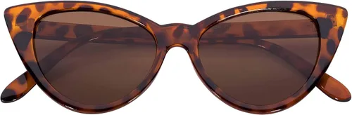 Vista 32 de OWL Gafas de sol Cateye para mujer, diseño retro clásico vintage con alas altas