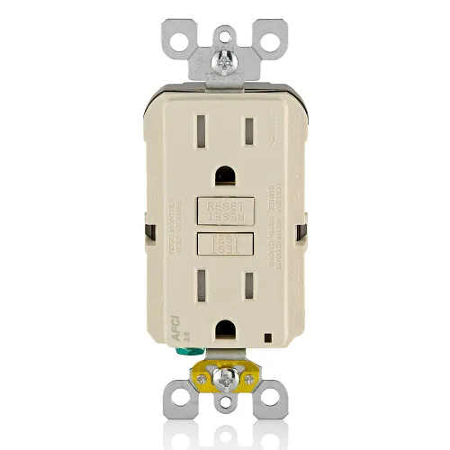 Vista 20 de Leviton SmartlockPro Interruptor con enchufe de doble polo receptáculo, AFTR1-E, 120.0 volts