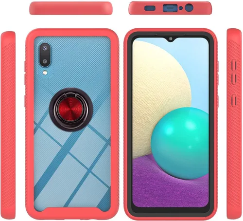 Vista 86 de Funda compatible con Xiaomi Poco X3 NFC, compatible con Xiaomi Poco X3 Pro/Poco X3 Ring Stand 3 en 1, color negro