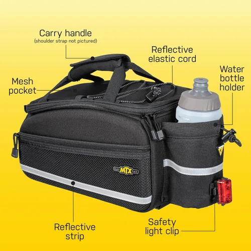 Vista 4 de Topeak MTX TrunkBag - Rear Bicycle Bag - Spacious Storage and Easy Mounting