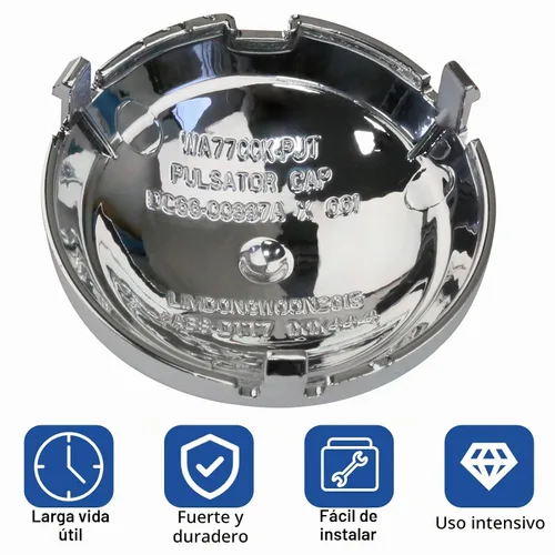 Vista 3 de DC66-00887A Pulsator Cap Lavadora Placa de Reemplazo para Lavadora Samsung WA52M7750AV, WA52M7750AW
