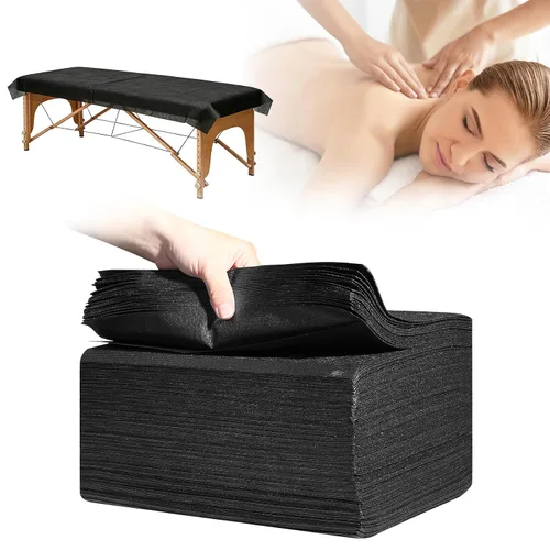 Vista 12 de 100 sábanas para mesa de masaje, 31 x 71 pulgadas, impermeables, desechables, de tela no tejida, funda protectora transpirable para terapia