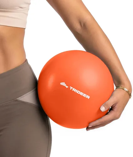 Vista 12 de Trideer Pelota de pilates de 9 pulgadas con pajita de inflado Azul bebé