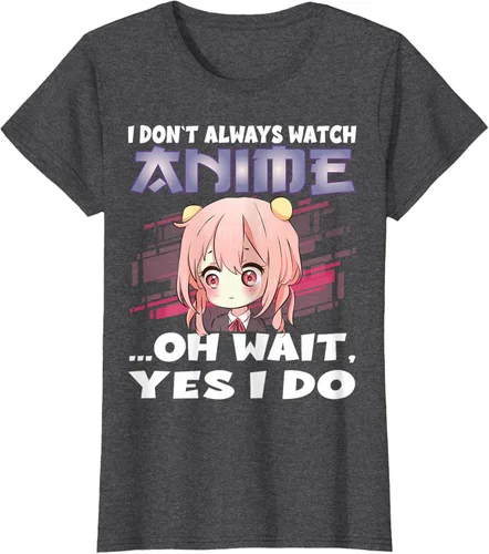 Vista 5 de Ver camiseta japonesa de anime con estampado de anime Girl, Negro, S