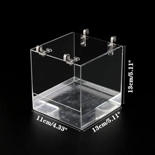 Vista 7 de GURECOD Cubo de baño colgante para pájaros, bañera de pájaros, caja de ducha, cuenco de jaula, accesorio para pájaros pequeños, periquitos canarios