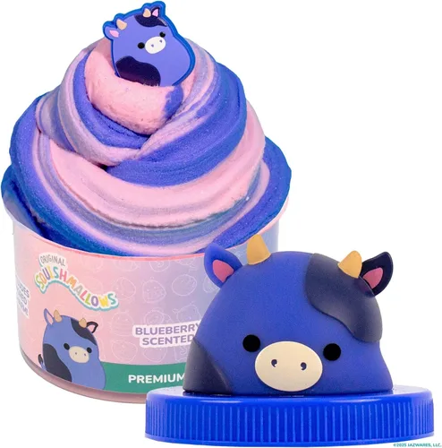 Vista 13 de Original Squishmallows Premium Cloud Slime, paquete de 3, 9 añadidos, 8 onzas