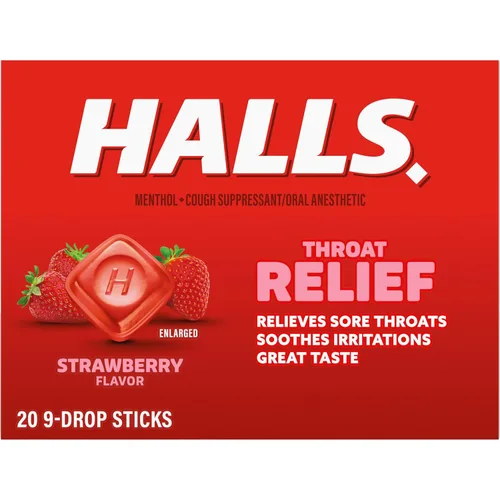 Vista 15 de Caramelos para la tos Halls (Paquete de 20).