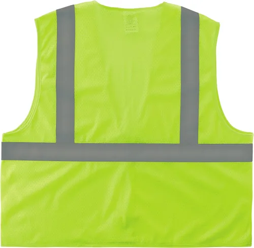 Vista 2 de Ergodyne unisex adult Reflective Safety Vest, High Visibility Mesh, Closure