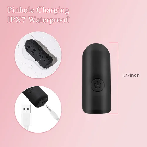 Vista 6 de Vibrador portátil con control remoto, XS a 4X (24 a 45 pulgadas de cintura), bragas de encaje vibratorias con entrepierna abierta, juguetes sexuales