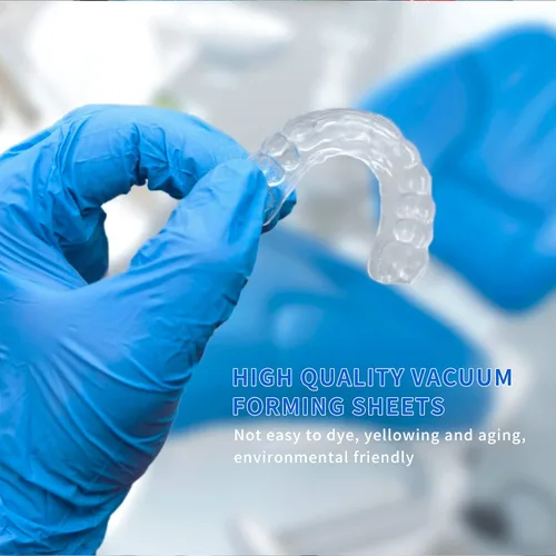 Vista 3 de El vacío dental de la hoja de Thermoforming que forma el plástico anterior profesional de las hojas de la férula