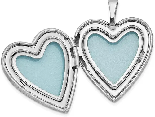Vista 3 de Juego de collar de plata de ley 925 Forever In My Heart para madrehijacolgante de cadena con dije, medallón de amor, joyería fina para mujeres