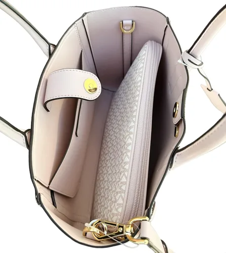 Vista 3 de Michael Kors Kali - Bolso bandolera mediano Signature MK + funda para iPad
