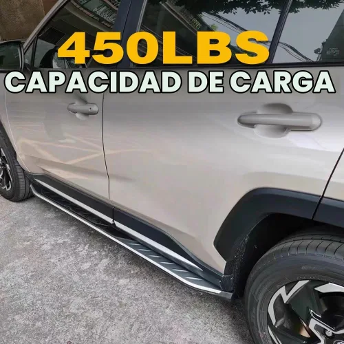 Vista 6 de Estribos aptos para Toyota RAV4 2019-2025 Accesorios de barra Nerf para escalones laterales