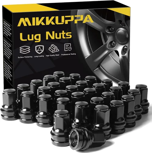 Vista 11 de MIKKUPPA 20 tuercas de llanta OEM 9/16-18, repuesto para Dodge Dakota 2006-2010, Durango 2004-2009, ruedas Ram 1500 Factory 2002-2010, asiento negro