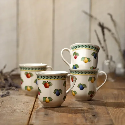 Vista 2 de Villeroy Boch - Juego de 6 tazas de jardín francés 10 onzas