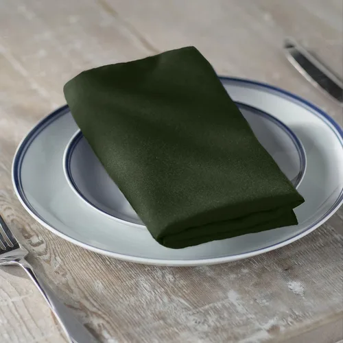Vista 123 de LA Linen Paquete de 10 servilletas de popelina de poli, servilletas de tela suave, servilletas lavables y reutilizables, servilletas de mesa