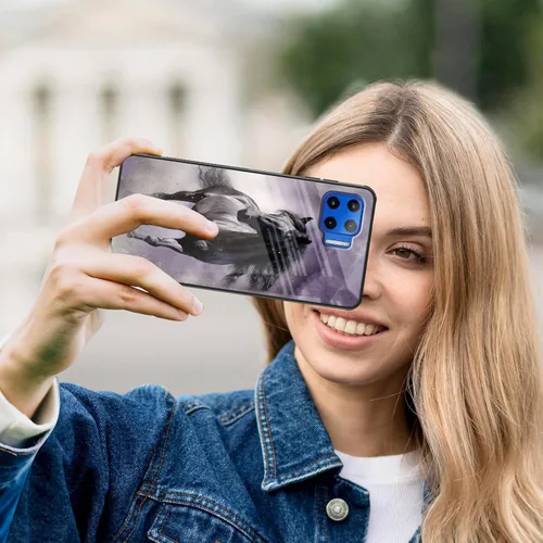 Vista 108 de Funda para Motorola Moto Edge 2022, cubierta trasera de vidrio templado con protector de pantalla, funda protectora a prueba de golpes para Motorola