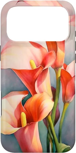 Vista 22 de Calla Lilies Flower Floral Watercolor Case for iPhone 17