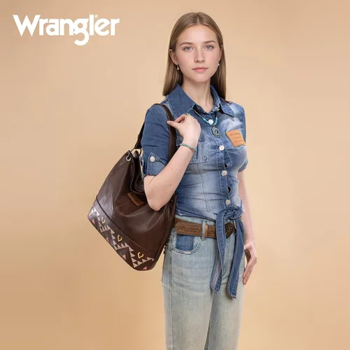 Vista 25 de Wrangler Hobo - Bolsas para mujer de cuero vegano con asa superior, bolsos de hombro y bolsos
