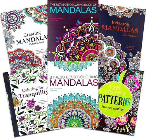 Vista 3 de Paquete de 10 libros para colorear para adultos, paquete con 10 libros de colorear para adultos para mujeres, hombres con mandalas y más Libros