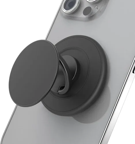 Vista 9 de Agarre magnético para teléfono compatible con MagSafe, soporte magnético para anillo de teléfono, soporte de dedo compatible con carga inalámbrica