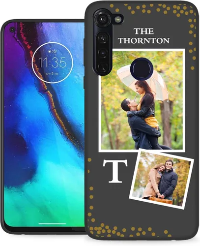Vista 27 de Funda personalizada para Motorola Moto G Stylus 2020 con nombre de foto, texto y foto, GStylus personalizado -20 funda suave y fina (negro) de 6.4
