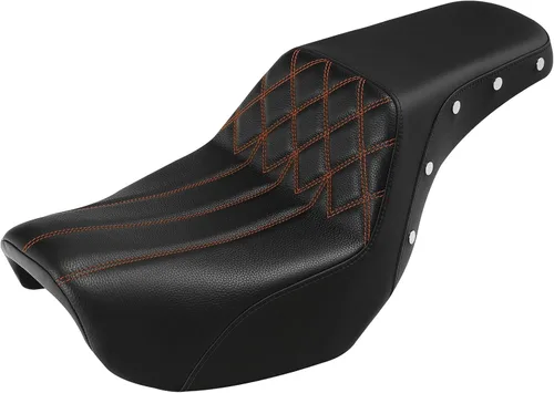 Vista 39 de C.C. RIDER Asiento para Conductor y Pasajero Asiento de Elevación Compatible con Harley Dyna Street Bob FXDB Low Rider FXDL/FXDLS Super Glide Custom