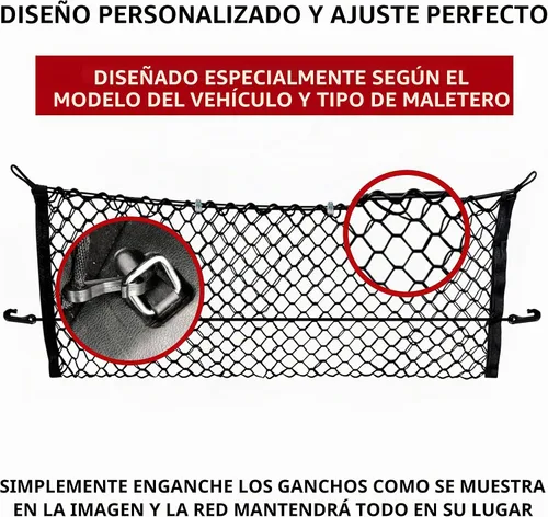 Vista 3 de Red de carga para maletero estilo sobre para DODGE JOURNEY 2009 10 11 12 13 14 2015 2016 2017 2018 2019