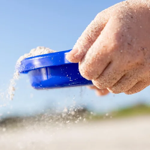 Vista 5 de Spielstabil Juguete de playa – Tamiz de arena pequeño, herramientas de caja de arena para niños y juguetes de arena resistentes