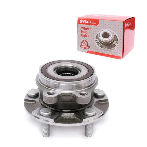 Vista 31 de FKG 513253 Conjunto de buje de cojinete de rueda delantera para A3 TT (Quattro), VW Tiguan Passat Jetta Golf CC EOS Beetle, brida de 4 pernos