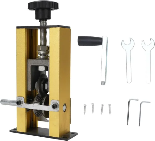 Vista 6 de Fabater Wire Stripper Machine, 2 in 1 Portable Drill Powered Hand Crank Wire Stripper for 0.04 to 1 Inch Diameter Cable, Copper Stripping Tool with