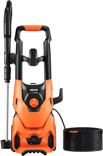 Vista 10 de VEVOR Lavadora a presión eléctrica, máximo 4200 PSI 2.8 GPM, limpiador de alta potencia con cañón de espuma y 4 boquillas para calzadas