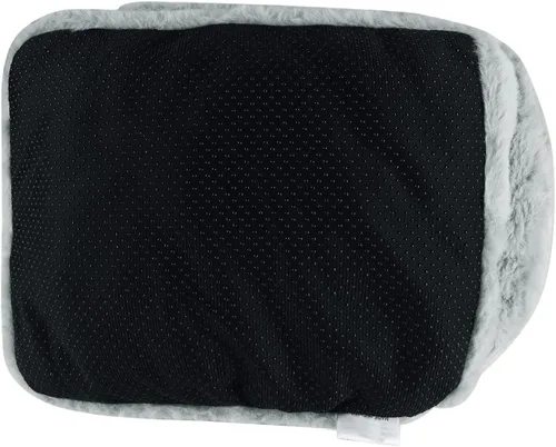 Vista 4 de Calentador de pies calentado por USB para hombres y mujeres, mullido, grueso, eléctrico, recargable, almohadilla de calefacción de pies de felpa