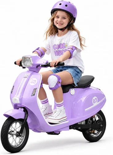 Vista 10 de Motocicleta para niños, motocicleta eléctrica de 24 V para niños Azul