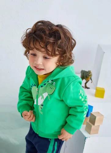 Vista 3 de DDSOL Chaqueta con cremallera para niño, sudadera con capucha y cremallera, ligera, para invierno, otoño, 2t-7t