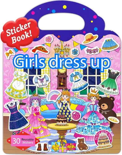 Vista 24 de Benresive Reusable Sticker Book, Travel Stickers for Kids, Boys Girls Gift
