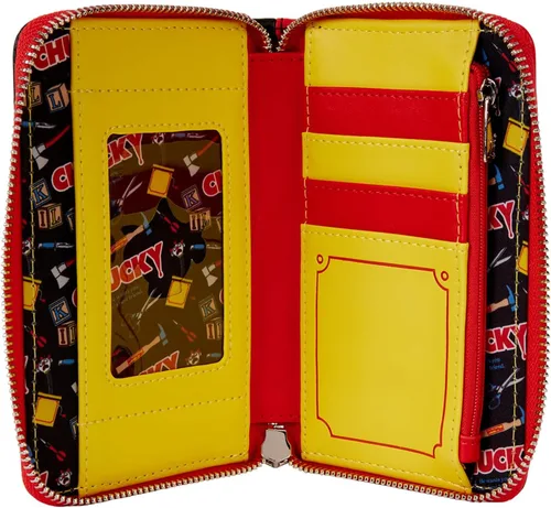Vista 4 de Loungefly Cartera universal Chucky con cremallera alrededor
