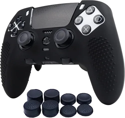 Vista 16 de RALAN Tiger - Fundas de silicona para controlador con 2 agarres para el pulgar, compatibles con PS5 Dualsense Edge Controller Play Station 5 Tigre