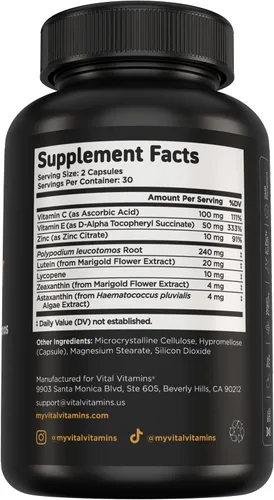 Vista 7 de Vital Vitamins Cápsulas de apoyo solar NAD+