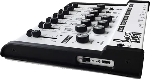 Vista 3 de Maker hart Loop Mixer 8 0.138 in/0.248 in JACK/Bluetooth/Phono EQ Pre-amplificar/micrófono Compatibilidad/mezclador de audio