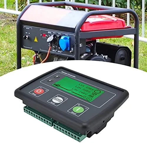 Vista 3 de Luqeeg Controlador de generador DSE4510, controlador de generador de pantalla LCD, controlador de grupo electrógeno de parada de arranque