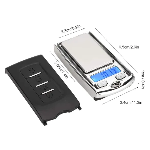 Vista 6 de Báscula electrónica de 3.53 oz/0.00 oz, gramos digitales y onzas para pérdida de peso, hornear, cocinar a pequeña escala de alimentos, báscula
