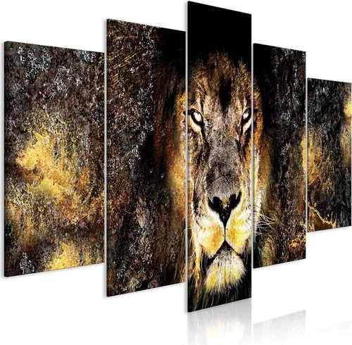 Vista 51 de artgeist Lienzo acústico para pared, diseño de África, 40 x 20 pulgadas, 5 piezas con impresión de sonido de espuma acústica, sala de arte de África